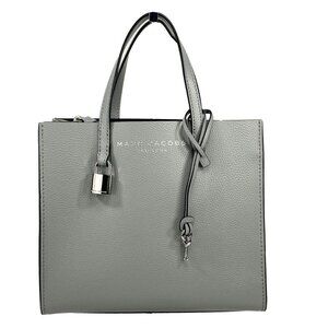 NEW Marc Jacobs Mini Grind Pebbled Leather Crossbody Bag Purse Rock Gray NWT